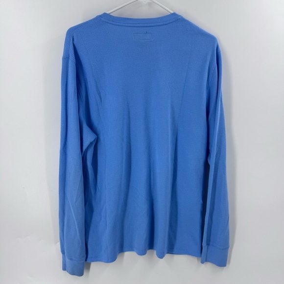 Original Polo Ralph Lauren Bear Riding Waffle Knit Thermal Size Large / Lt Blue - Picture 2 of 9